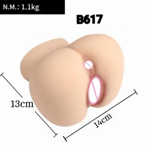 [B617] Mastubator Pria Manual 1,1 kg Skin Color Two Channel