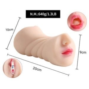 [3in1] Mastubator Pria Manual 3 Fungsi Skin Color