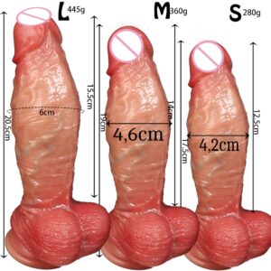 [LM-507] Dildo Soft Manual Skin Color