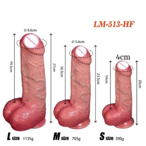 [LM-513] Dildo Soft Manual Pink Color