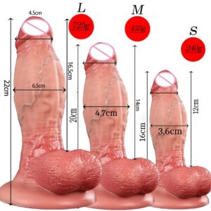 [LM-515] Dildo Soft Manual Pink Color